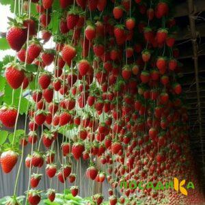 Клубника ампельная Анастасия купить по цене от 370р. в интернет-магазине «Посадика» с доставкой почтой в в Калязине и по всей России – [изображение №1].